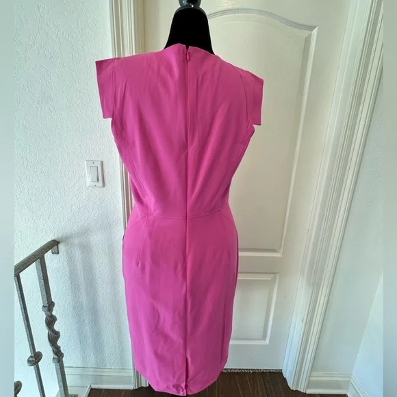 NWT J. Crew Sz 14T Resume Dress Pink Midi Dress - Picture 3 of 7